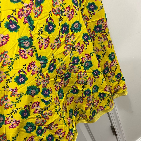 FLAWED SALONI Yellow Holly Midi Dress Size 0 US $595 - Picture 4 of 8